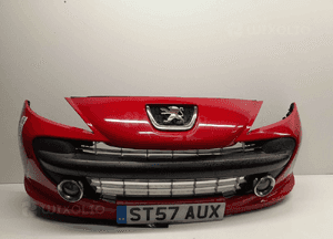 Zderzak przód przedni peugeot 207 urban move kkn czerwony halogeny 1