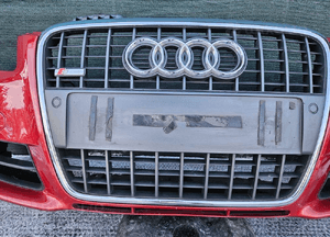 Zderzak Przod Przedni S-Line Kratki Czujniki PDC Halogeny Gril Atrapa LZ3F AUDI A4 B7 Kombi Sedan 12