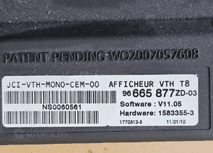 Peugeot 3008  5008 wyświetlacz monitor Head UP 96665877ZD 3