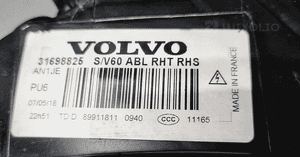 Reflektor prawy lewy xenon volvo S60 V60 lift abl europa 4