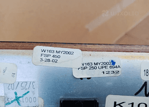 Osłona tunelu środkowego dekor drewno Mercedes ML W163 5