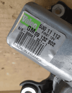 SILNICZEK WYCIERACZKI TYŁ OPEL MERIVA A nr 53011112 / 09132802 2