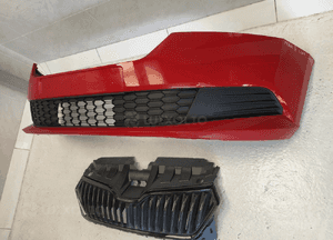 Skoda fabia iii 3 lift zderzak przód przedni grill atrapa chłodnicy 3