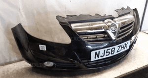 Zderzak przód przedni opel corsa d Z20R czarny halogeny 2