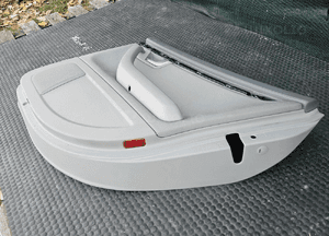 Boczek Boczki Drzwi Jasne Welur Platin Hell Tyl Tylne Glosnik Maskownica Audi A4 B6 B7 34