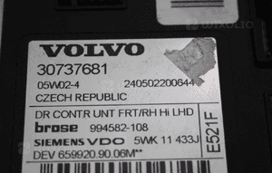 Silniczek szyby prawy przód Volvo V50 4
