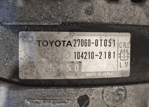 Toyota Avensis T27 Auris Verso  1.6 1.8 Valvematic  alternator 27060-0T051 8