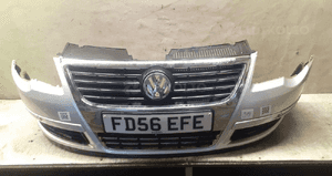 Zderzak przód przedni do vw volkswagen passat B6 LA7W srebrny 1