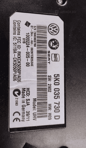 MODUŁ STEROWNIK BLUETOOTH VW PASSAT B7 GOLF VI 5K0035730D 2