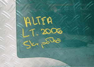Szyba lewy tył seat altea 2