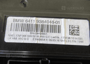 Panel sterowania nawiewm klimatyzacją radio bmw 1 F20 7