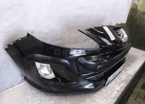 Zderzak przód przedni do peugeot 308 lift + halogeny kod kolor ktvd exl czarny 4