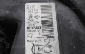 RENAULT ESPACE IV lift lampa prawa przednia oryginalna reflektor 2006-2014  8200394704 5
