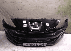 Zderzak przód przedni do peugeot 308 ktvd exl czarny halogeny 1