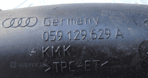 Rura waz powietrza audi A5 8T 3.0TDI 059129629A 2