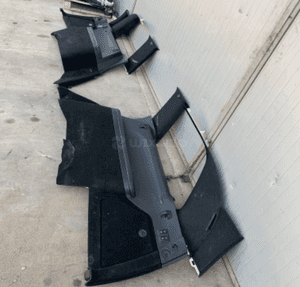 MERCEDES gl 164 boczek tapicerka bagażnika czarny 5