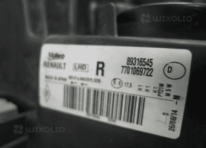 Renault modus lift soczewka lampa przednia prawa przód 9