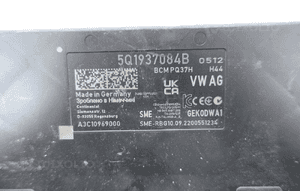 MODUŁ STEROWNIK BCM KOMFORTU VOLKSWAGEN SKODA 5Q1937084B 7