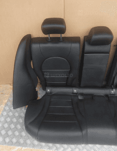 MERCEDES C KLASA W205 SIEDZISKO KANAPA TYLNA TYŁ SEDAN CZARNA SKÓRA 3