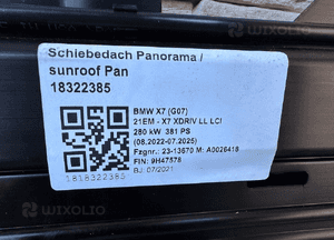 Panorama dach szyberdach bmw X7 G07 sky lounge 5A2C085 8