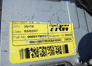 FIAT STILO WSPOMAGANIE ELEKTRYCZNE KOLUMNA 00051790637 ORYGINAŁ EURO 3