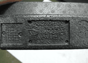 Opel corsa f 2019 - absorber pianka zderzaka przód przedni 982959531880 4