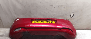 Zderzak tył tylny fiat grande punto bordowy wiśniowy kod lakieru 163/B 1