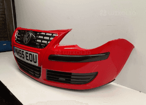 Zderzak przód przedni vw volkswagen polo 9N3 lift fl LP3G czerwony 3