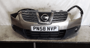 Zderzak przód przedni nissan qashqai 1 i J10 C30 złoty grill listwy błotników 1