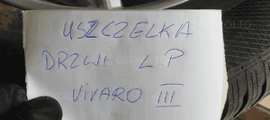 Uszczelka drzwi lewy przód przednia lewa Opel Vivaro B Trafic III 6