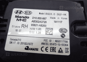 Kia rio iv gt 17- moduł czujnik martwego pola prawy 95821-H8200 3