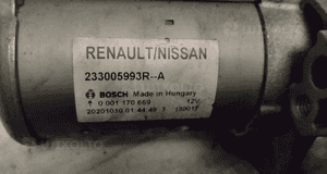 ROZRUSZNIK RENAULT CLIO V CAPTUR II MICRA K14 1.0 TCE 233005993R 2