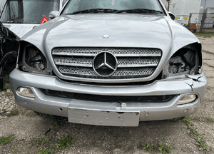 Mercedes ML 163  maska srebrna 744 pokrywa silnika grill zamek 3