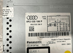 Audi A5 A4 radio audi 8R2035186P 9