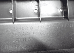 Płyta osłona zderzaka przód skoda octavia iv 2019- 5E3807611C llu 6