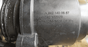 MERCEDES  Ml gl s r odma silnika 320 cdi 642 tłumik szmerów 211 219 7