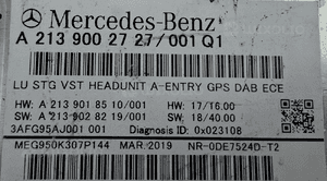 Mercedes-Benz Radio Nawigacja Multimedia ENTRY GPS DAB ECE A2139002727 5