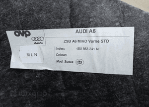 Tunel środkowy osłona tunelu Audi A6 C5 4B0863241N 7