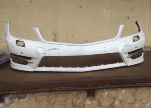 MERCEDES C 204 zderzak przód AMG lift pdc xenon chrom LED kratka 1