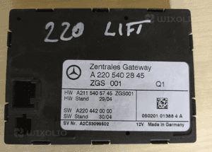 MERCEDES cls e r ml gl slk c clk s moduł ZGS zgw RÓŻNE NUMERY 4