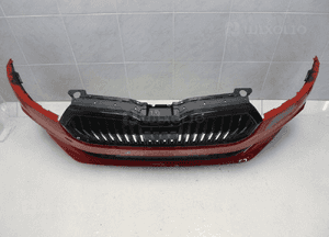 Skoda fabia iv 4 zderzak przód przedni grill pod radar nr 7 5
