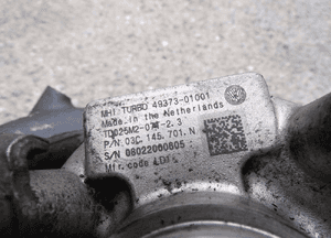 Turbosprężarka audi A3 seat altea leon vw golf passat B7 1.4 tsi 03C145701N 3