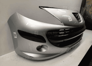 Zderzak przód przedni do peugeot 207 ezrc srebrny halogeny 5