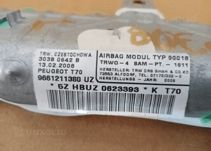 Kurtyna Airbag poduszka lewa Peugeot 308 9661211380 4