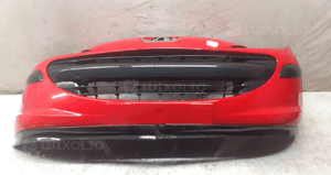 Zderzak przód przedni peugeot 207 kkn czerwony 1