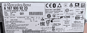 Mercedes-Benz W167 Nawigacja Multimedia NTG6 High JPN A1679009223 2