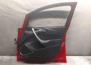 Drzwi przód przednie prawe do opel astra j 4 iv 5D 5 drzwi hb Z50B czerwone 2