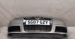 Zderzak przód przedni volkswagen vw golf v 5 kombi jetta grill LA7W srebrny 1