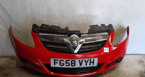 Zderzak przód przedni opel corsa d Z547 czerwony 1