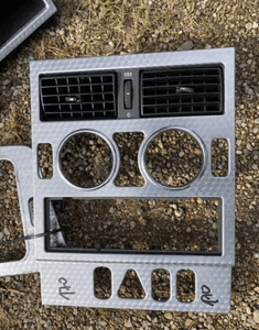 MERCEDES SLK 170 dekor panel ramka aluminium 3
